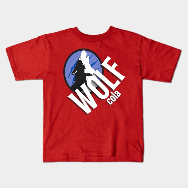 Wolf Cola Kids T-Shirt by Spatski